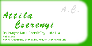 attila cserenyi business card